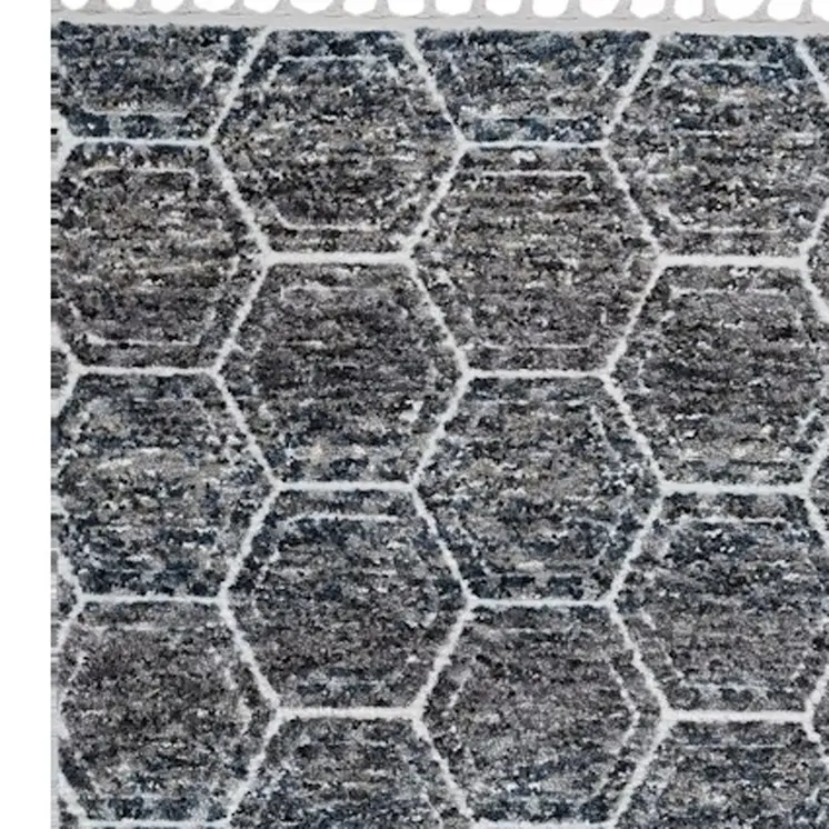 3' X 5' Gray Geometric Area Rug