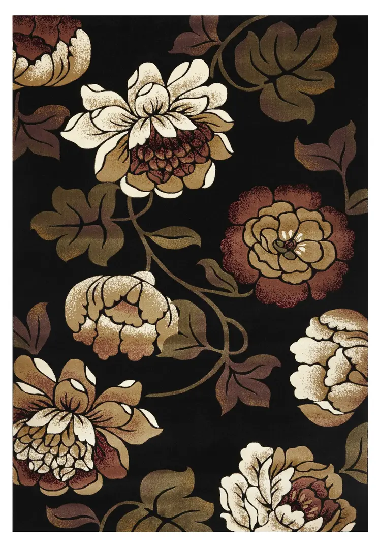 2' X 3' Black Area Rug