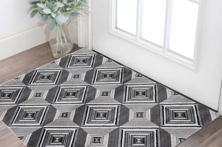 3' X 5' Gray Area Rug
