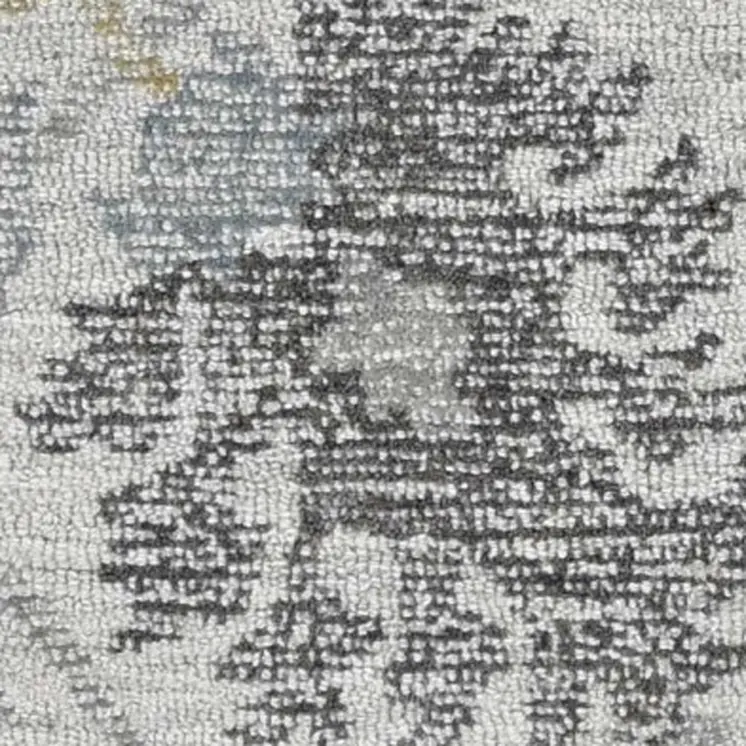 9' X 13' Ivory Wool Floral Hand Tufted Area Rug