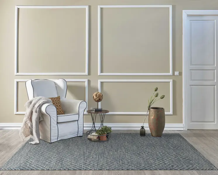 9' X 13' Gray Wool Geometric Hand Tufted Area Rug