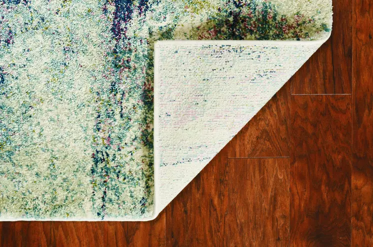 3' X 5' Ivory Abstract Area Rug