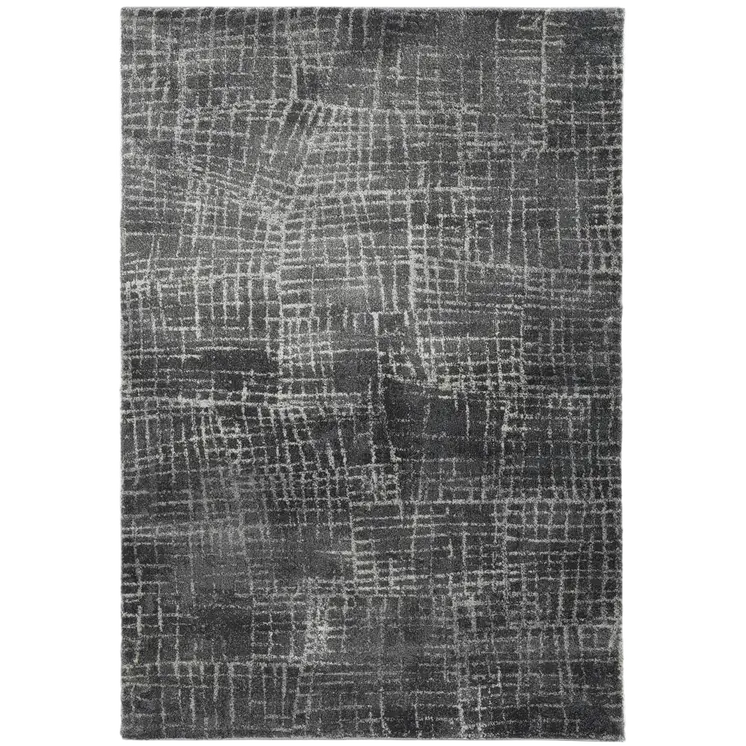 3' X 5' Gray Abstract Area Rug