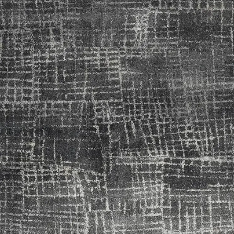 5' X 8' Gray And Dark Gray Abstract Distressed Area Rug