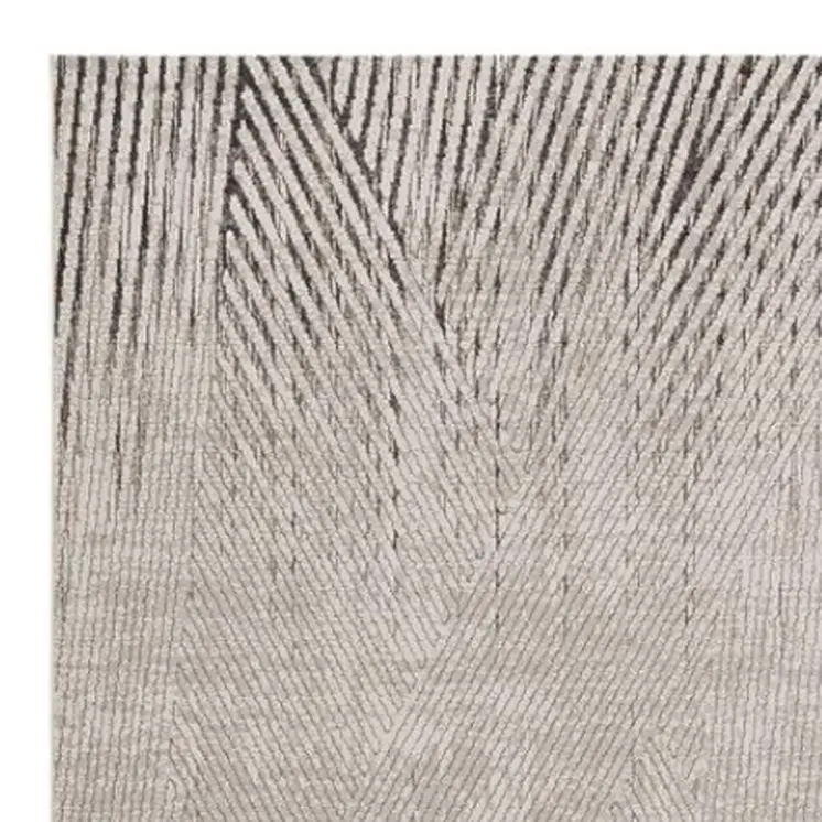 3' X 5' Ivory Or Grey Geometric Lines Area Rug