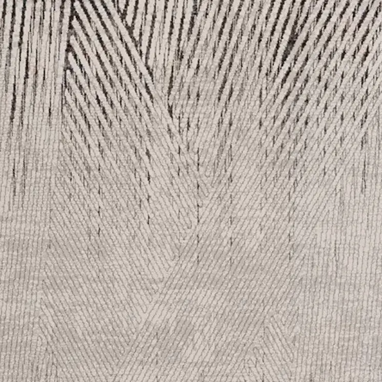 8' X 11' Gray And Ivory Geometric Area Rug