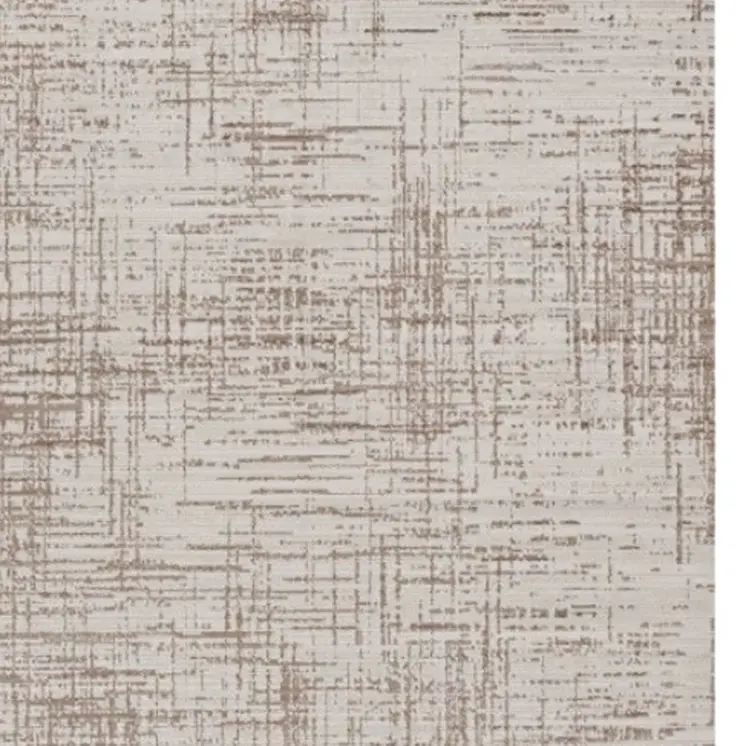 5' X 8' Beige And Tan Abstract Distressed Area Rug