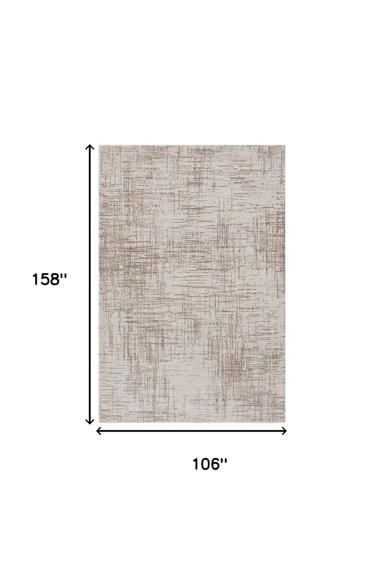 9' X 13' Natural Abstract Area Rug