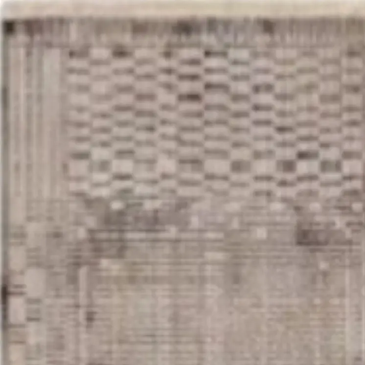 2' X 8' Natural Geometric Bars Runner Rug