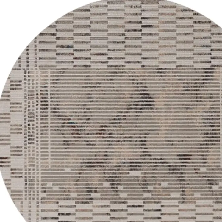 8' Natural Round Area Rug
