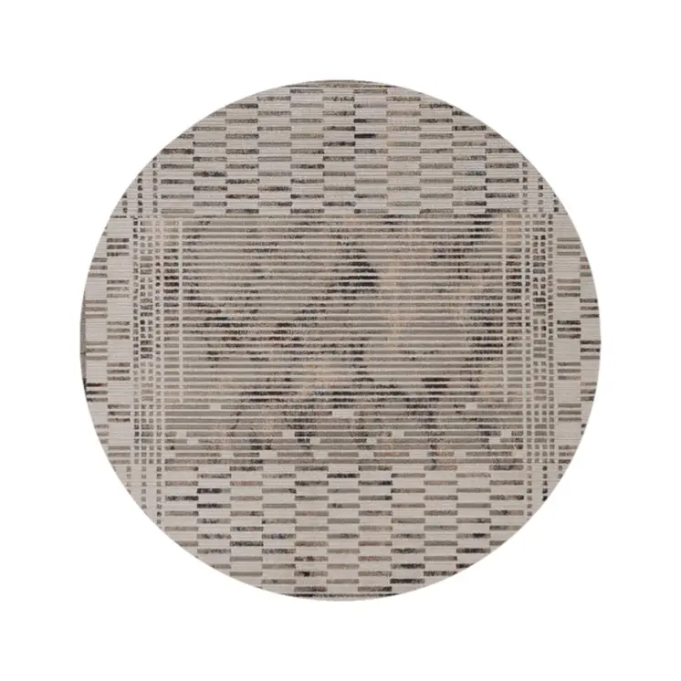 8' Natural Round Area Rug