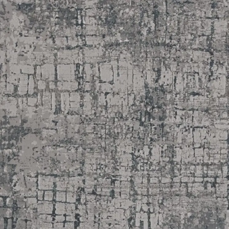10' X 13' Gray and Ivory Abstract Area Rug