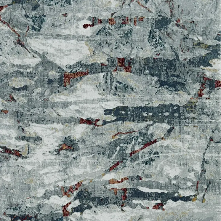 3' X 5' Gray Abstract Area Rug