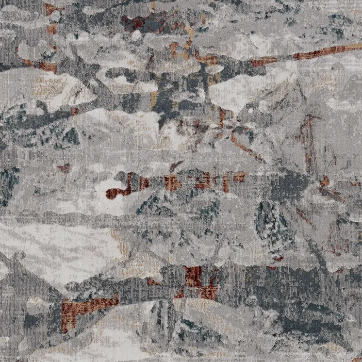 10' X 13' Gray Abstract Area Rug
