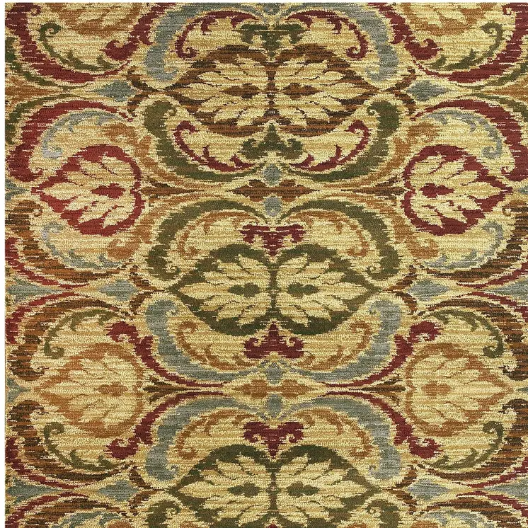 8' X 10' Multicoloured Floral Area Rug