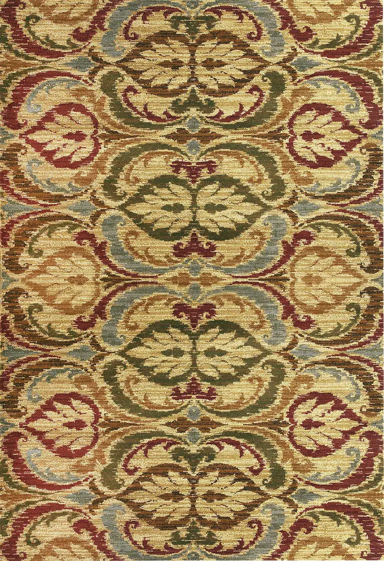 8' X 10' Multicoloured Floral Area Rug