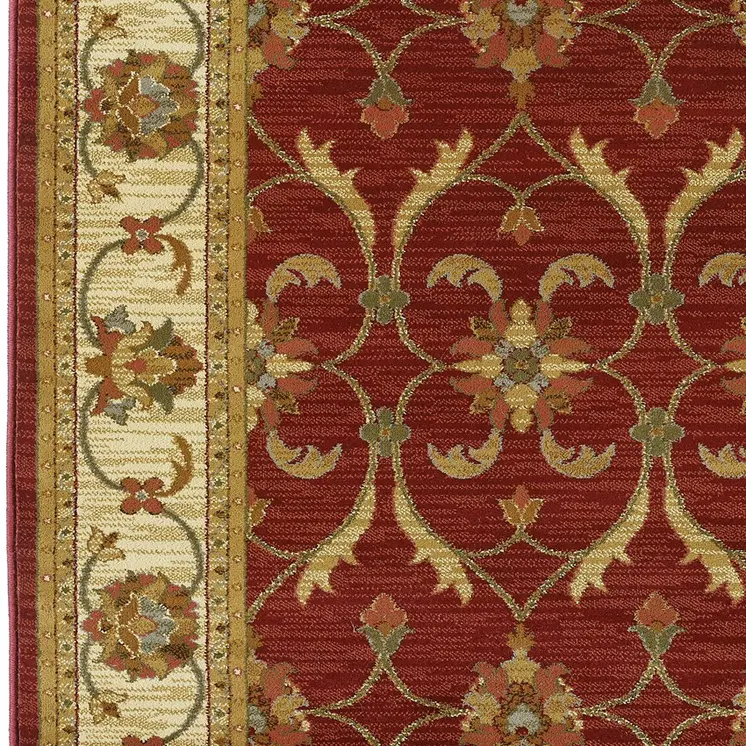 8' X 10' Multicoloured Floral Area Rug