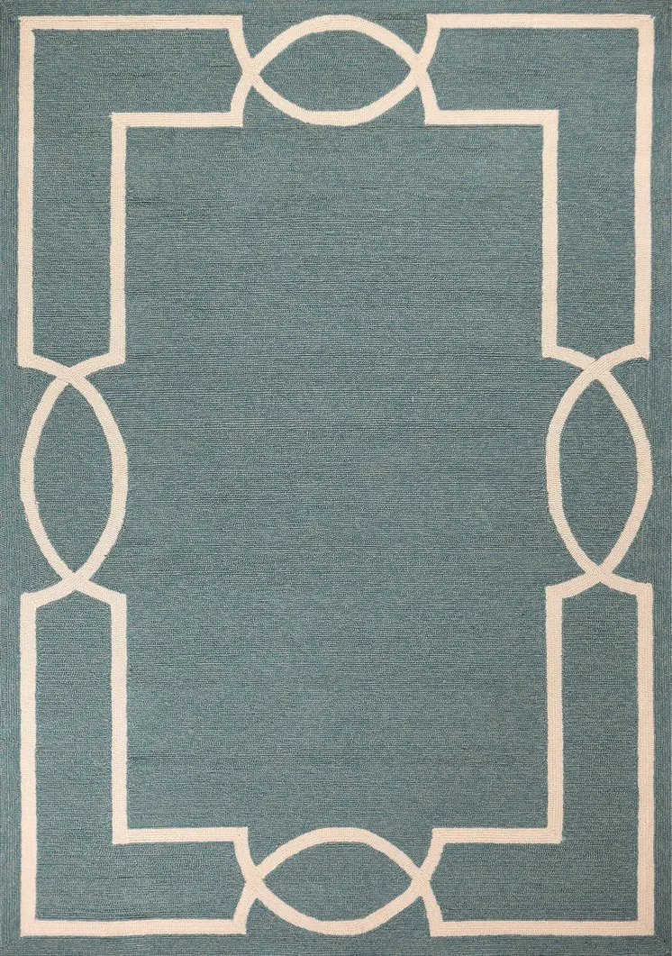 5' X 7' Gray And Ivory Handmade Indoor Outdoor Area Rug