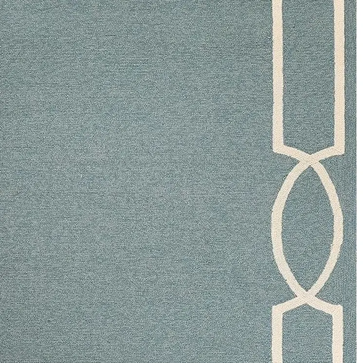 7' X 10' Gray And Ivory Round Handmade Indoor Outdoor Area Rug