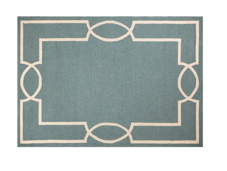 8' X 11' Gray And Ivory Handmade Indoor Outdoor Area Rug