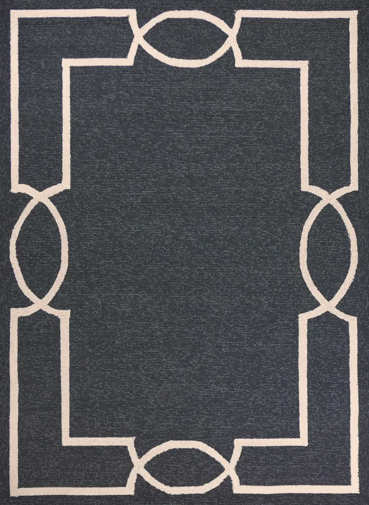 2' X 3' Gray And Ivory Handmade Indoor Outdoor Area Rug