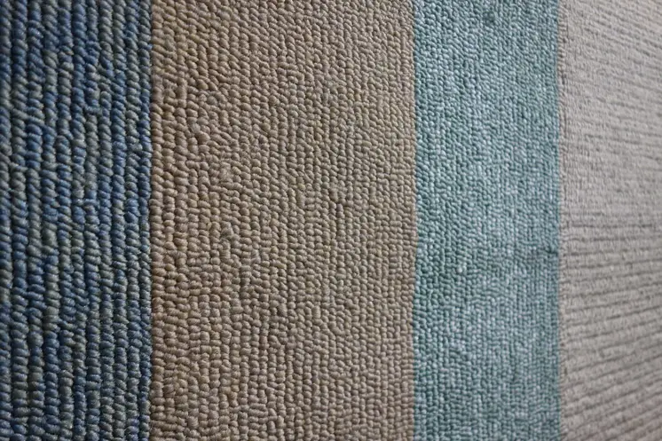 8' X 11' Blue And Beige Handmade Indoor Outdoor Area Rug