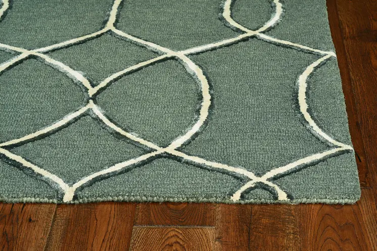 12' X 15' Gray And Ivory Wool Moroccan Hand Tufted Area Rug