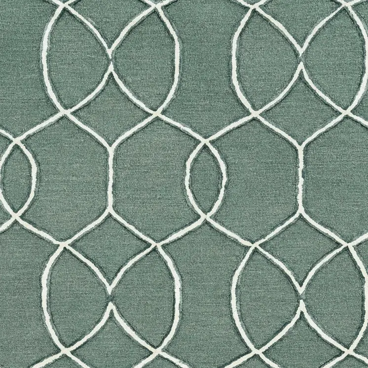 12' X 15' Gray And Ivory Wool Moroccan Hand Tufted Area Rug