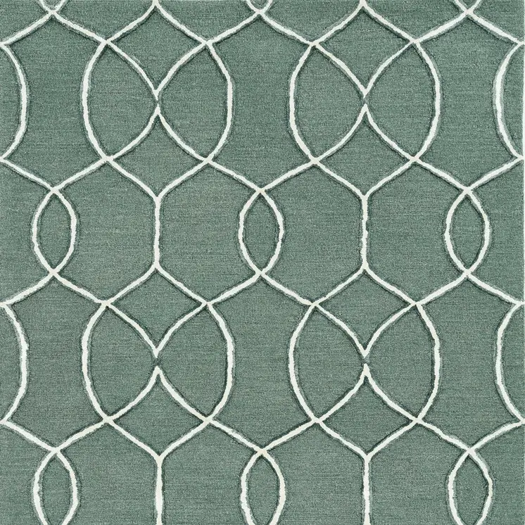 12' X 15' Gray And Ivory Wool Moroccan Hand Tufted Area Rug