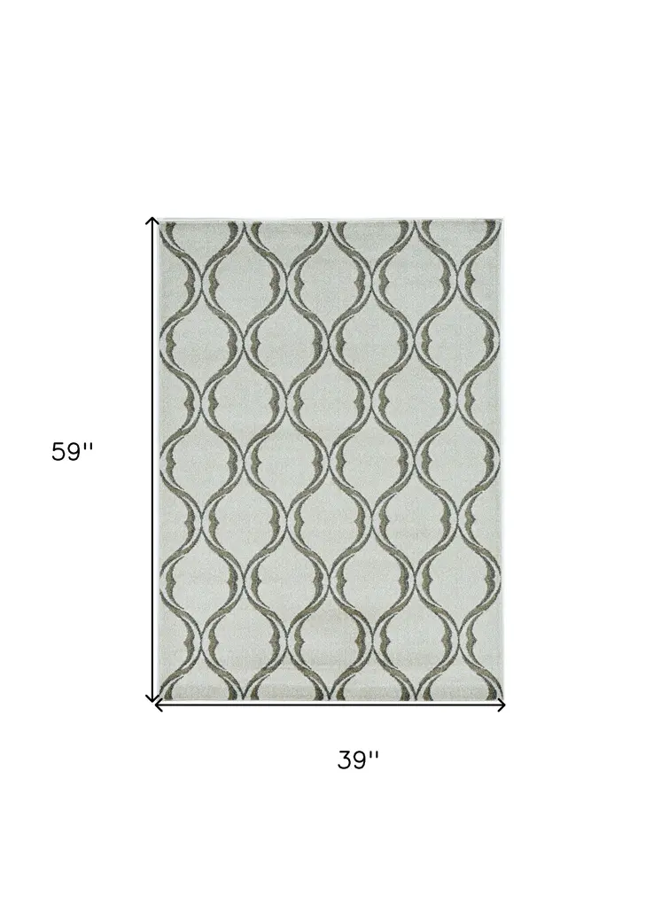 3' X 5' Sand Polypropylene Rug