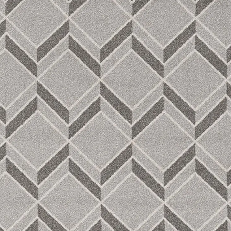 3' X 5' Gray Geometric Indoor Outdoor Area Rug