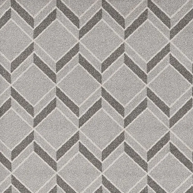 5' X 8' Gray Geometric Indoor Outdoor Area Rug