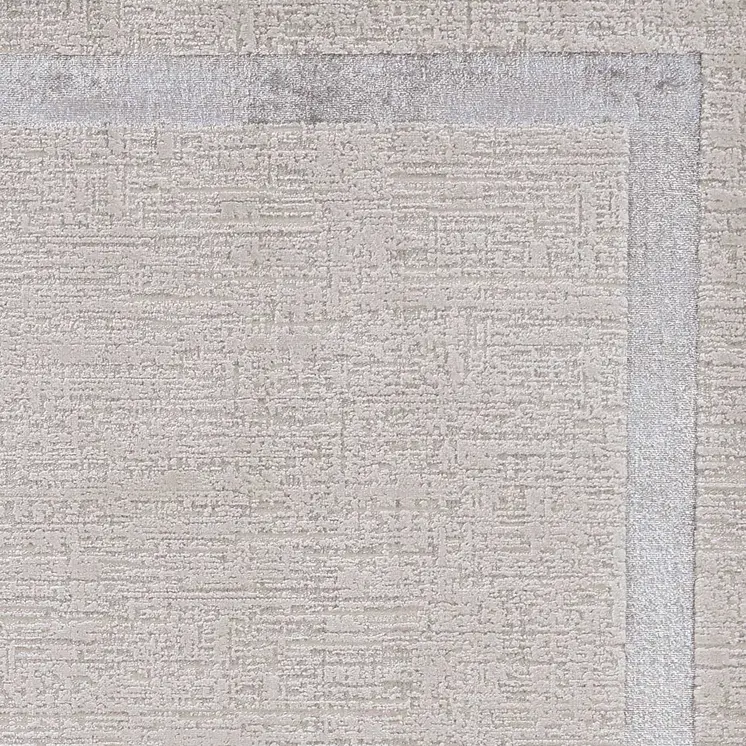 8' X 11' Gray and Ivory Area Rug