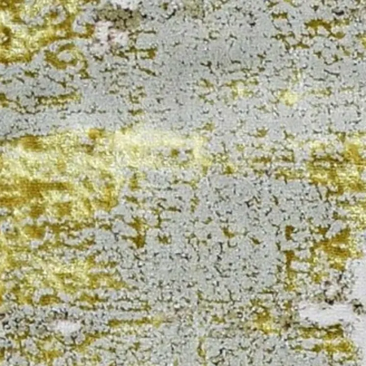 5' X 8' Ivory And Gold Abstract Area Rug