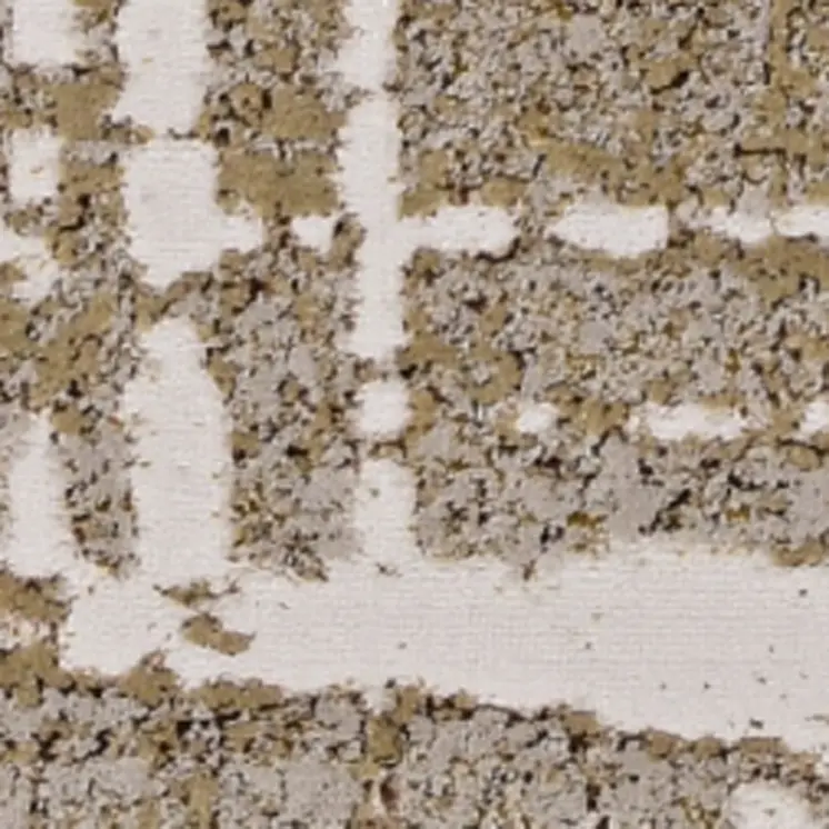 10' X 13' Ivory Gold Machine Woven Abstract Indoor Area Rug