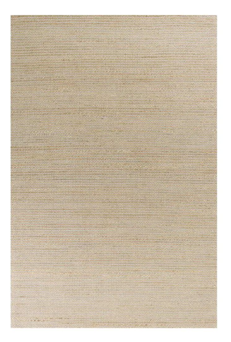 5' X 7' Tan And Ivory Hand Woven Area Rug