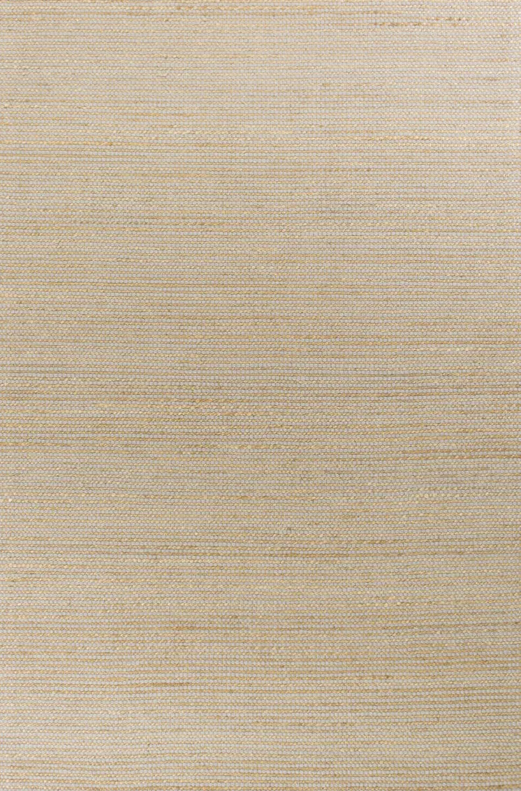 7' X 10' Tan and Ivory Wool Hand Woven Area Rug