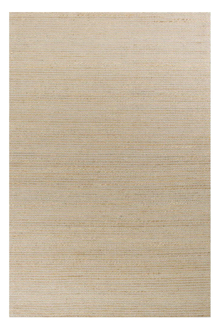 8' X 11' Tan and Gray Wool Hand Woven Area Rug