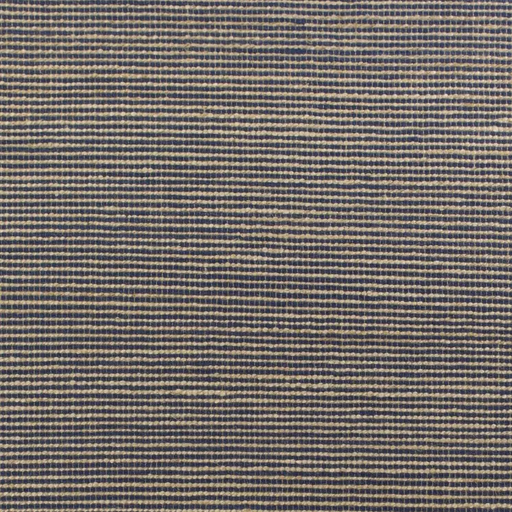 5' X 7' Blue Wool Hand Woven Area Rug