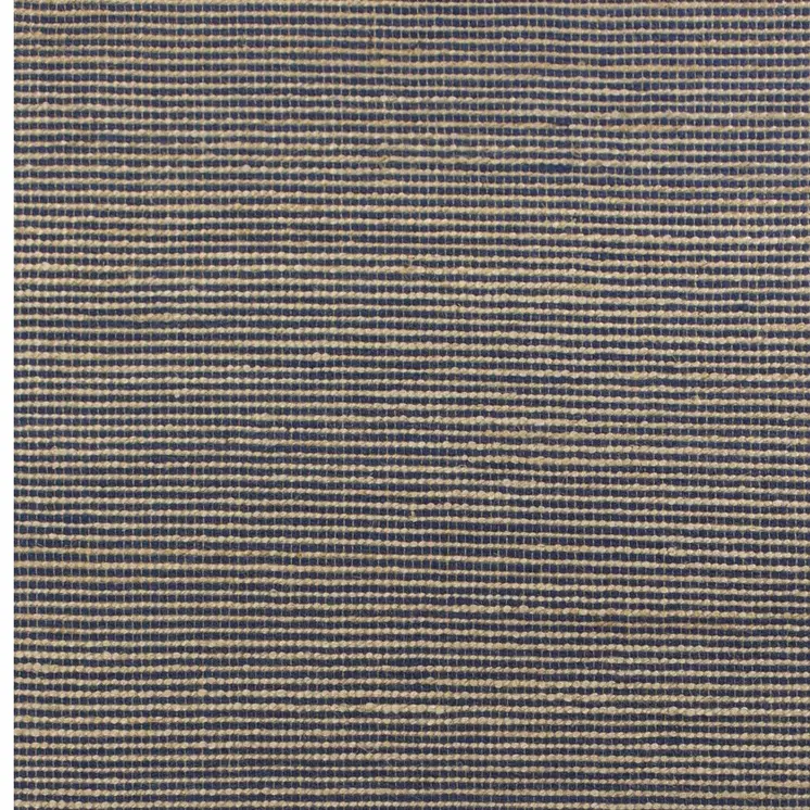 5' X 7' Blue Wool Hand Woven Area Rug