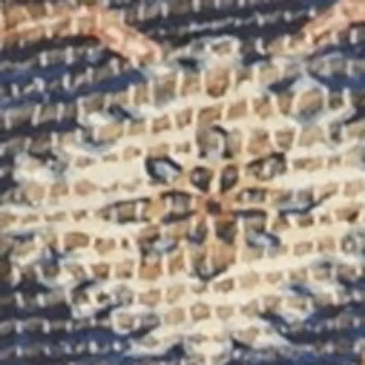 3' X 5' Blue Medallion Hand Woven Area Rug