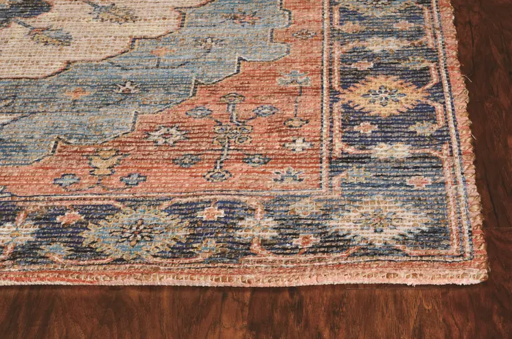 3' X 5' Blue Medallion Hand Woven Area Rug