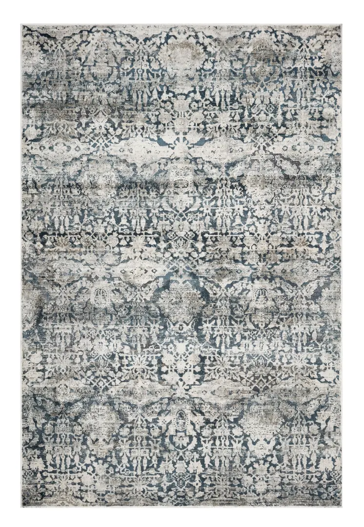 5' X 8' Teal Floral Area Rug