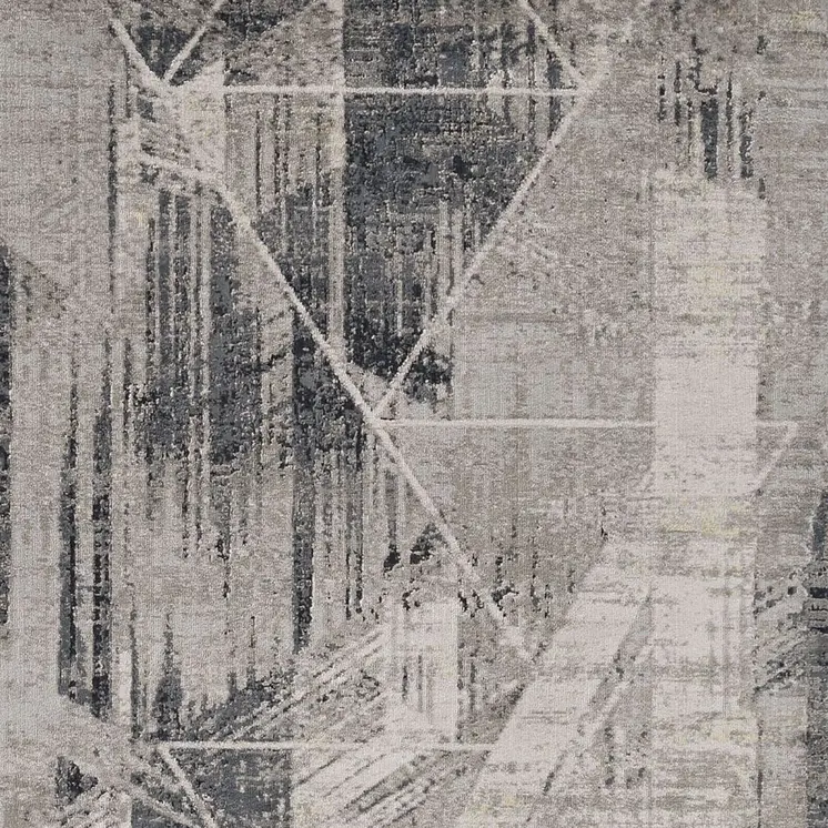 5' X 8' Gray Abstract Area Rug