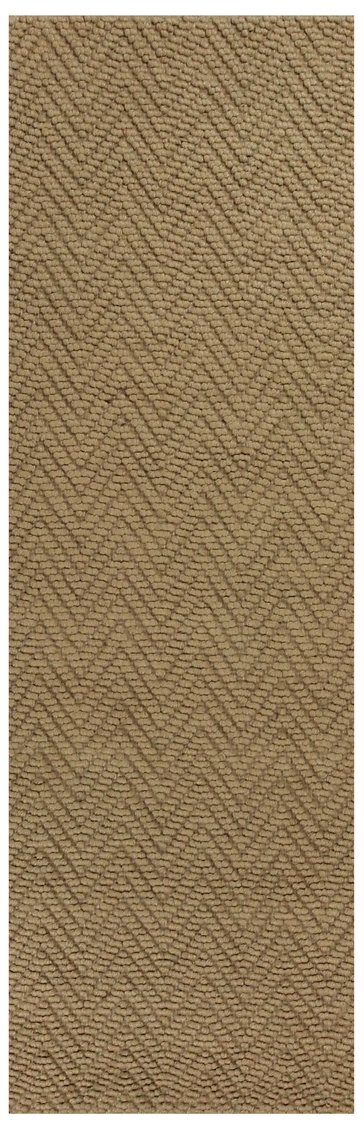 8' Natural Jute Chevron Hand Woven Runner Rug