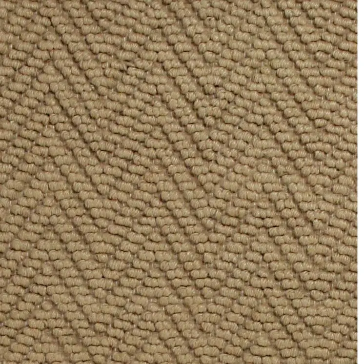 8' Natural Jute Chevron Hand Woven Runner Rug
