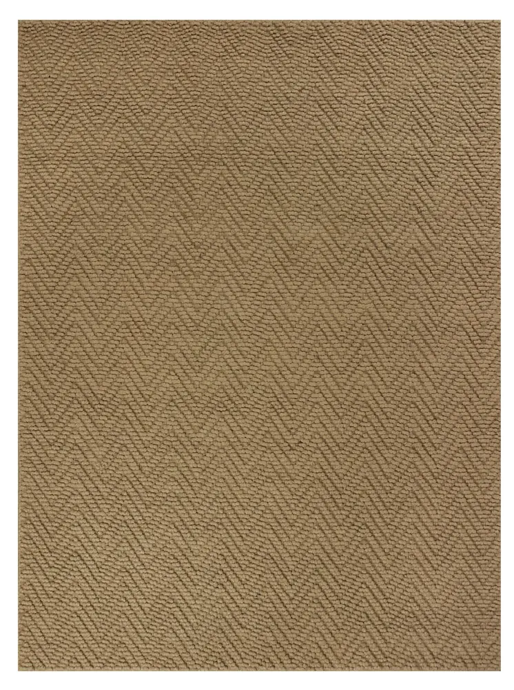 5' X 8' Natural Jute Chevron Hand Woven Area Rug