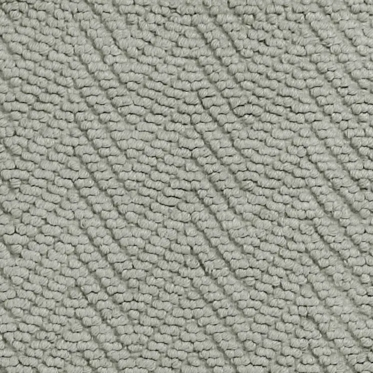 7' Gray Jute Chevron Hand Woven Runner Rug