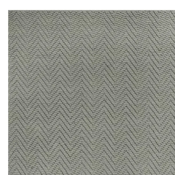 8' X 11' Gray Chevron Hand Woven Area Rug