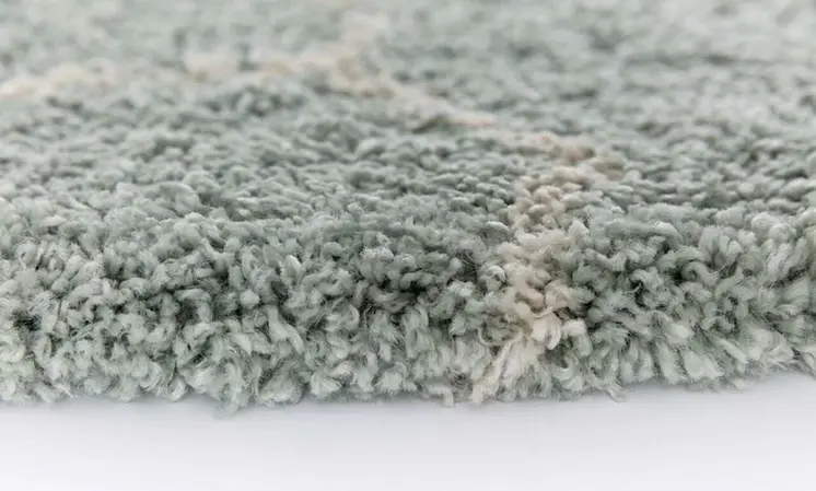8' X 11' Gray and Beige Abstract Shag Area Rug